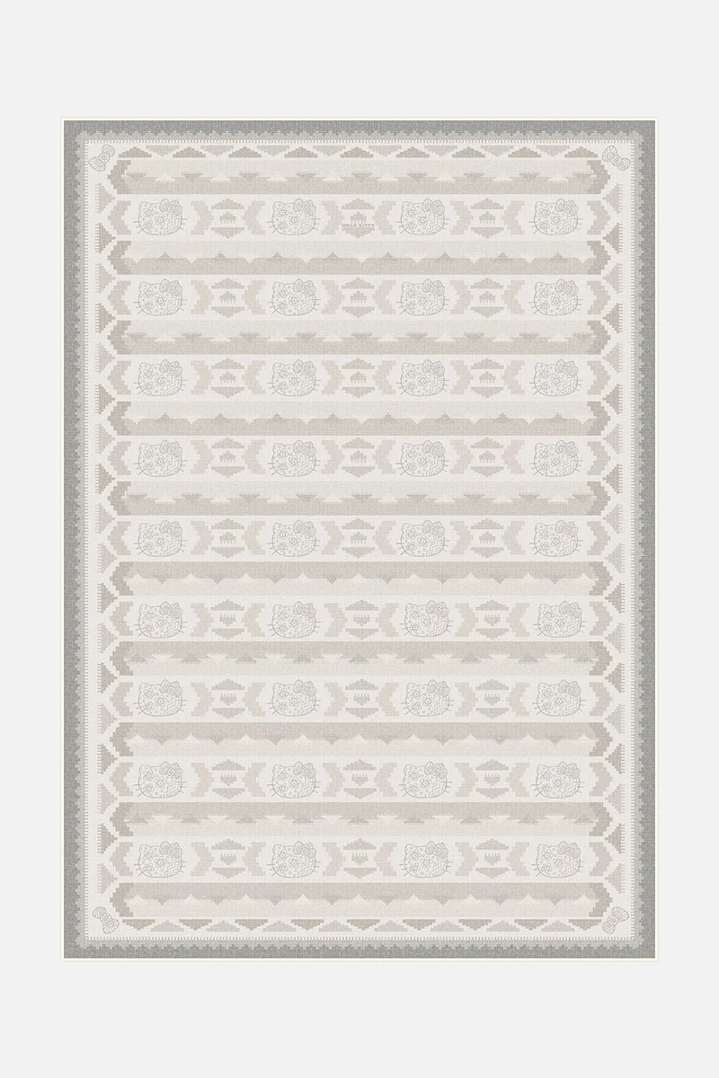 Hello Kitty Kilim Mandel Teppich