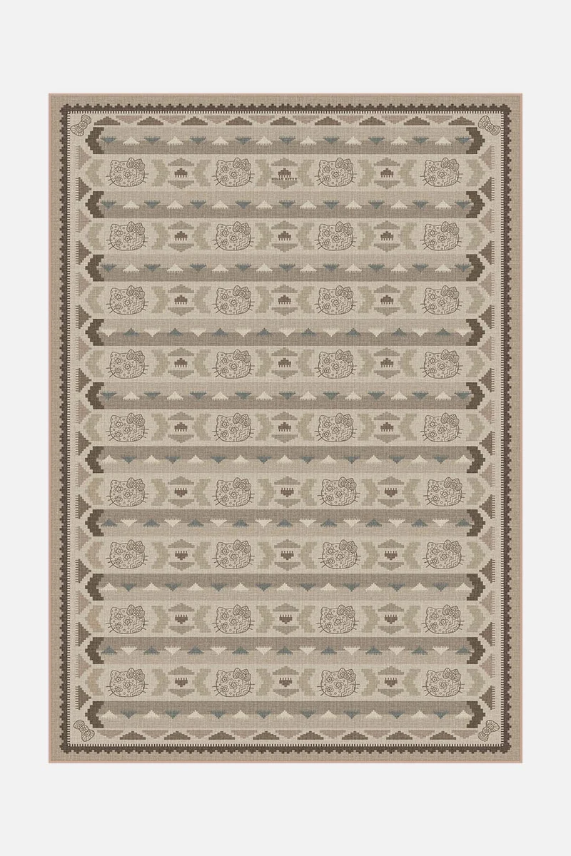 Hello Kitty Kilim Mokka Teppich