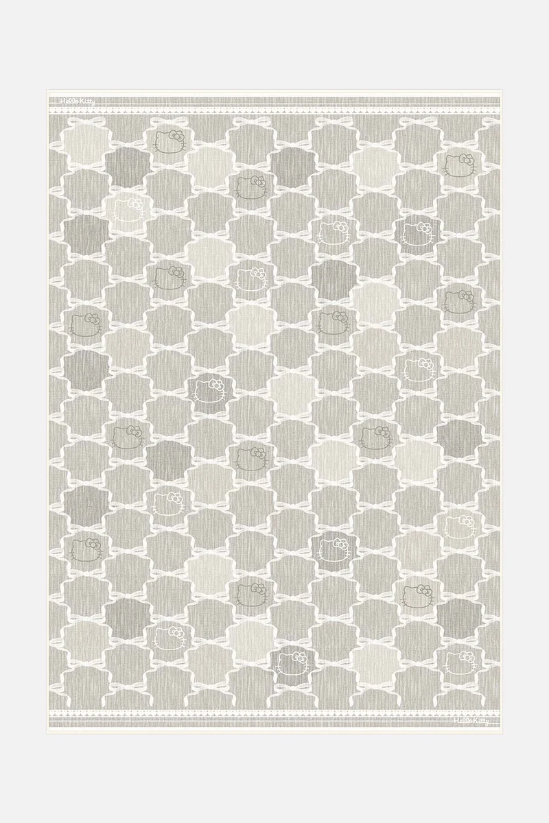 Hello Kitty Trellis Taupe Teppich