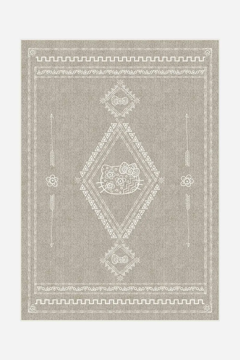 Hello Kitty Tribal Taupe Teppich