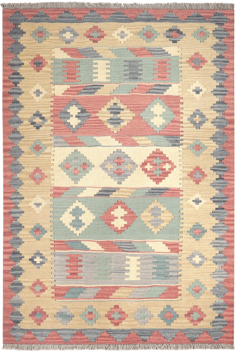 Kelim Gashgai · Handgewebt – Bunt, 182x122 cm