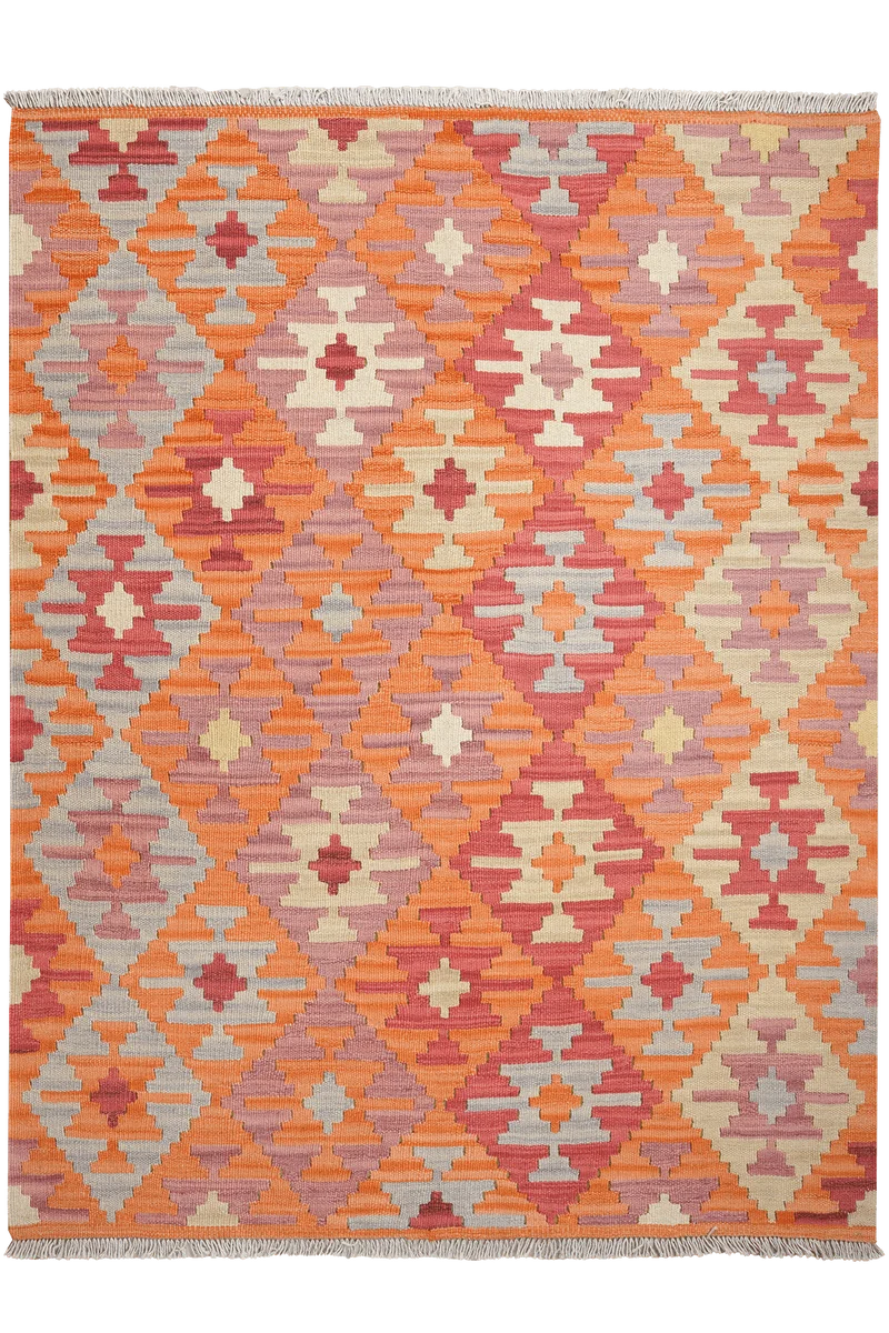 Kelim Gashgai · Handgewebt – Orange, 172x130 cm