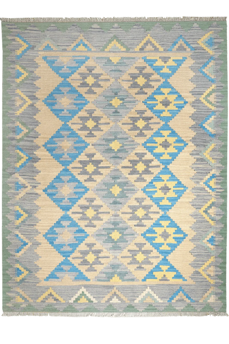 Kelim Gashgai · Handgewebt – Beige, 223x170 cm