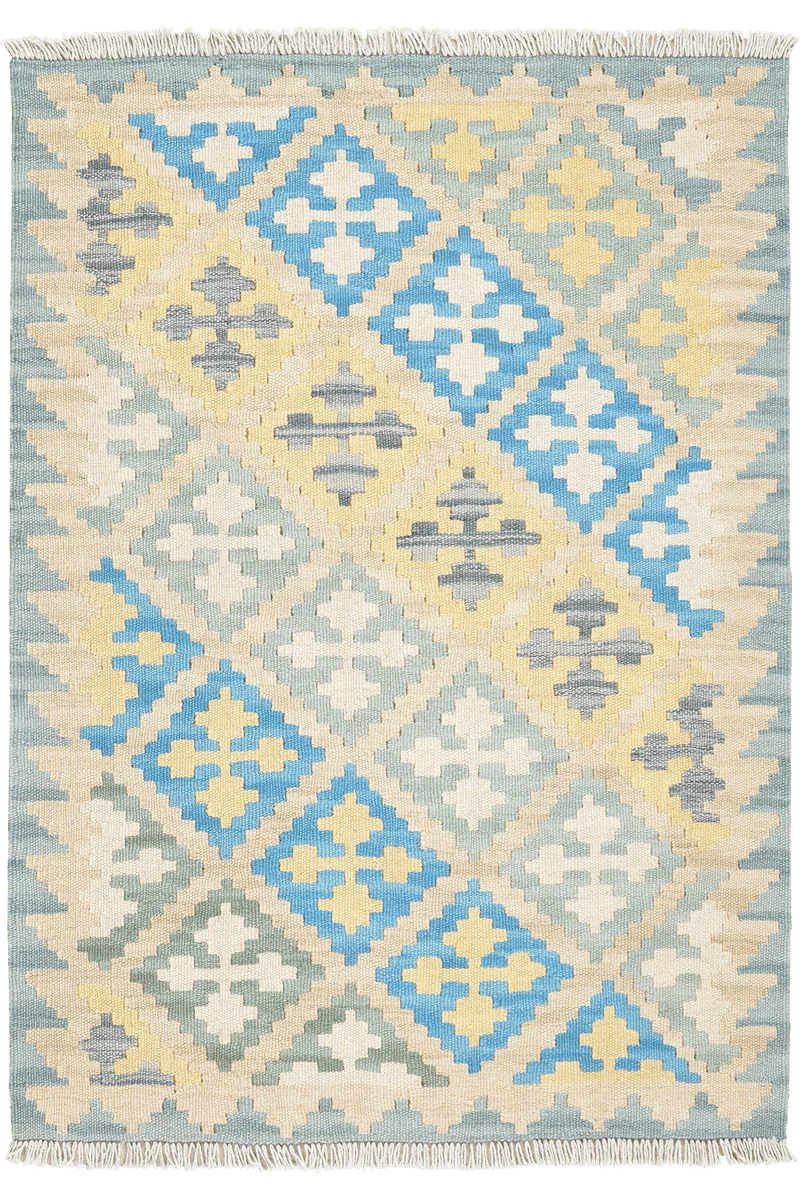 Kelim Gashgai · Handgewebt – Beige, 115x82 cm