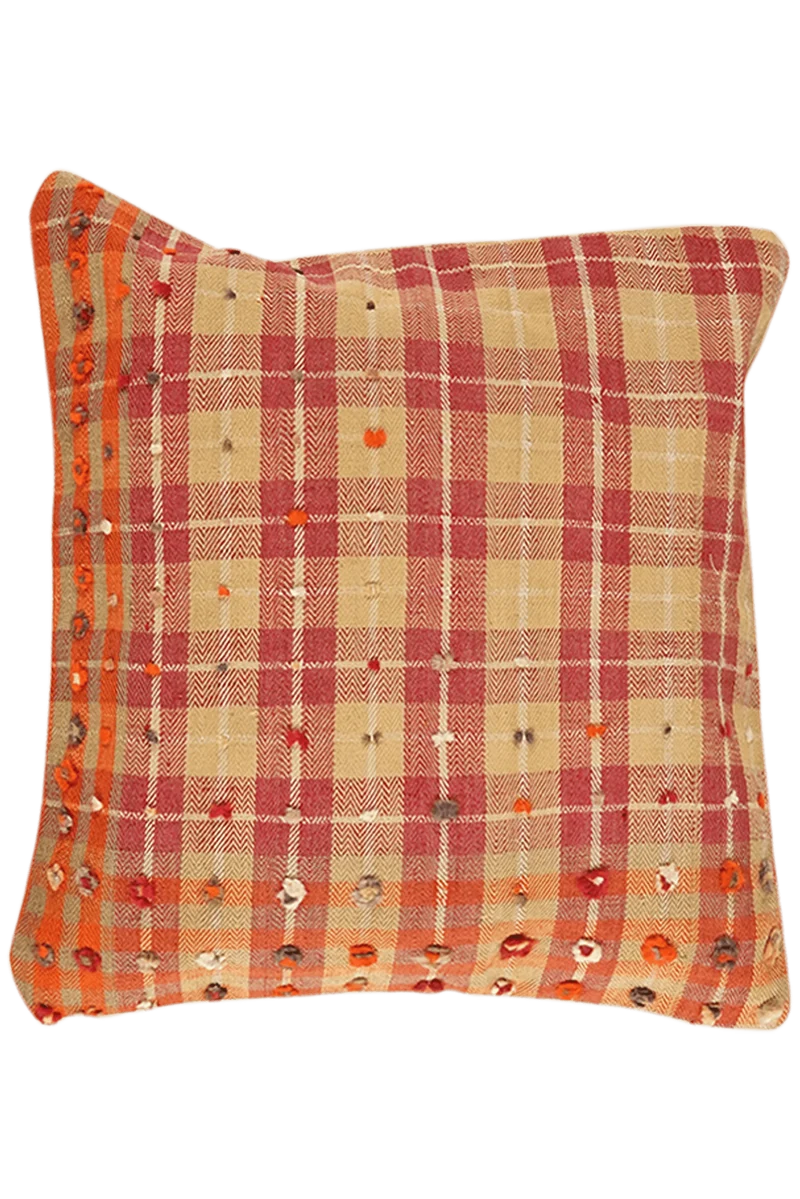 Kelim Kissen · Handgefertigt – Bunt, 65x65 cm
