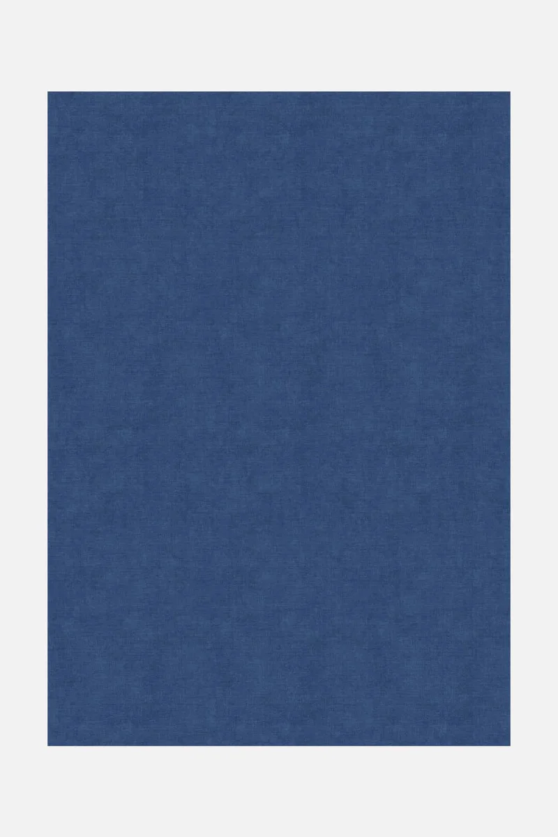 Jute-Haptik Mono Saphir Teppich