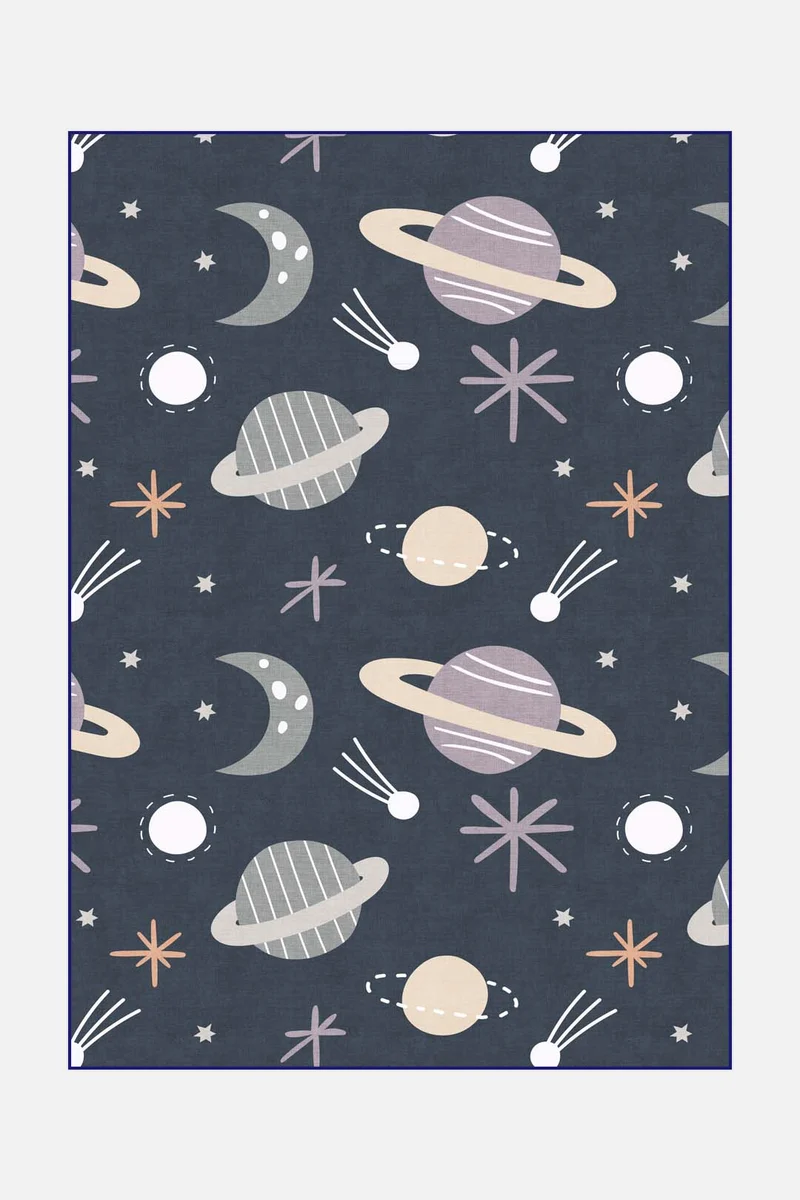 Weltraum Planeten Teppich