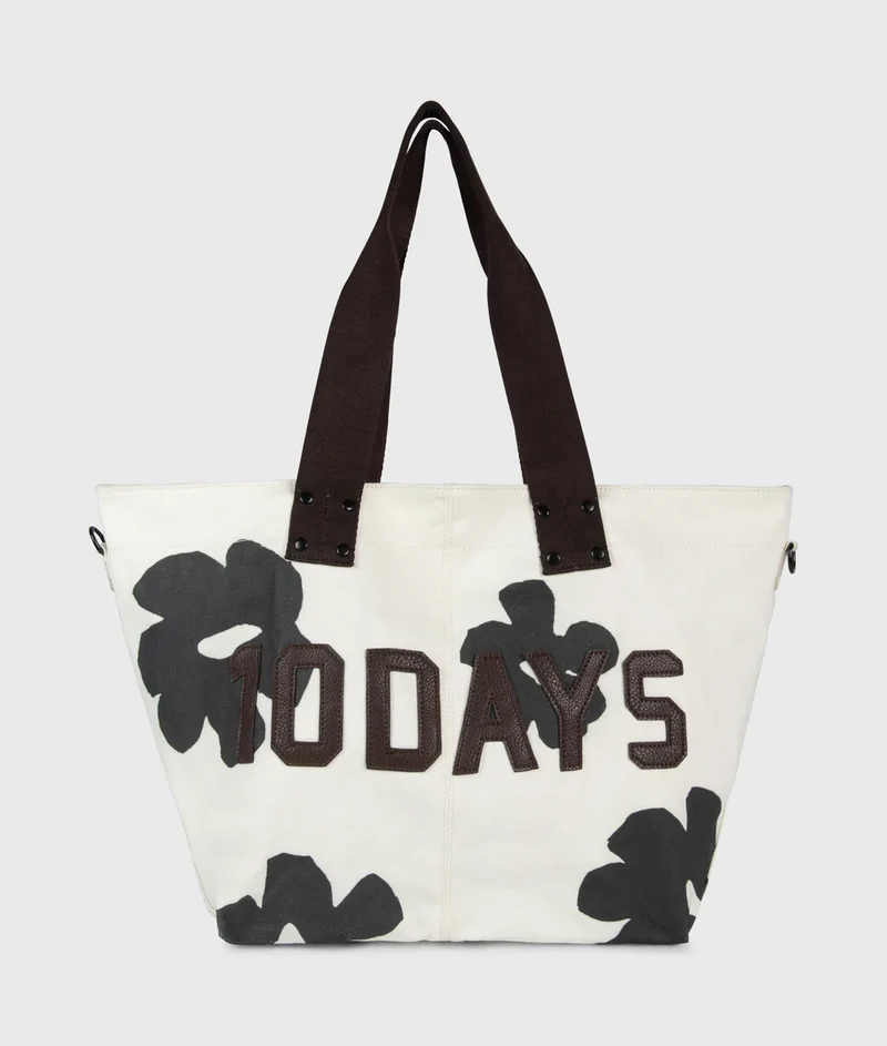 10DAYS AMSTERDAM Canvas Shopper Flower