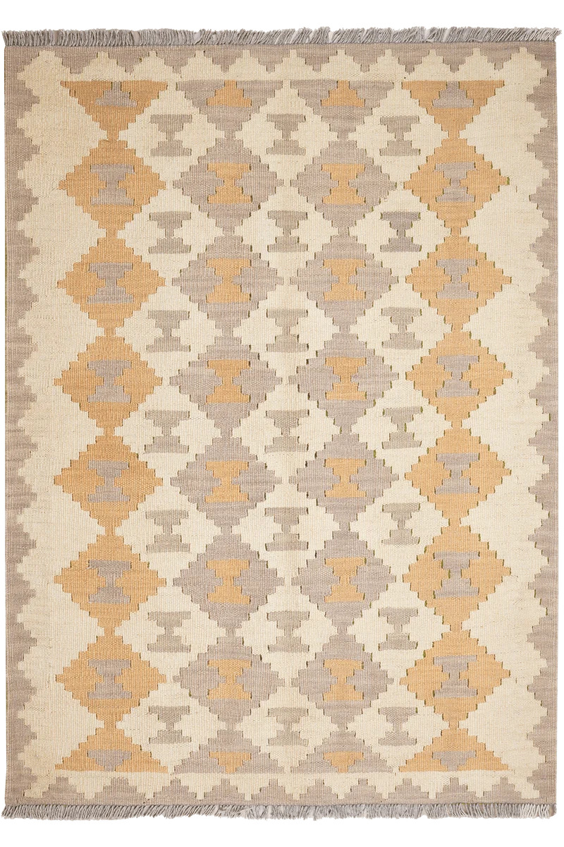 Kelim Gashgai · Handgewebt – Beige, 165x120 cm
