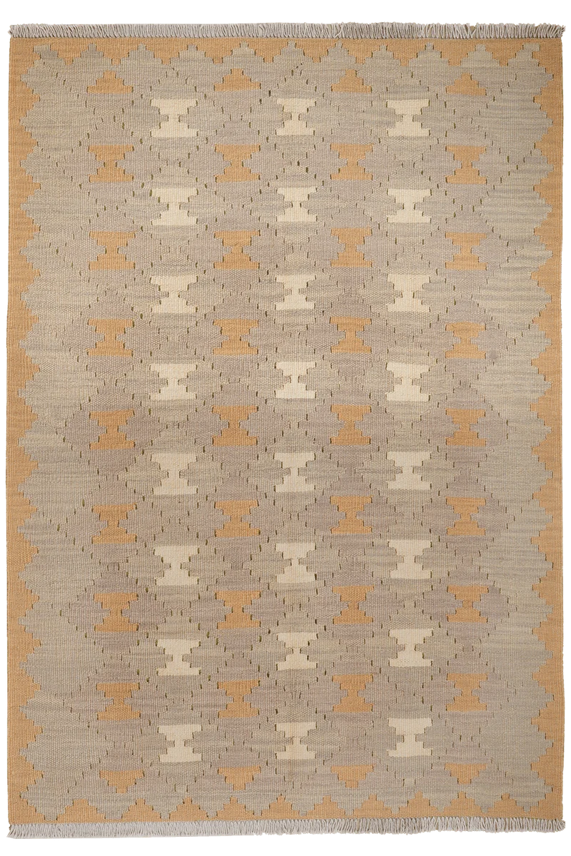 Kelim Gashgai · Handgewebt – Grau, 172x121 cm