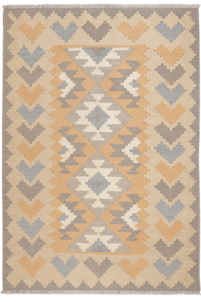 Kelim Gashgai · Handgewebt – Gelb, 171x118 cm