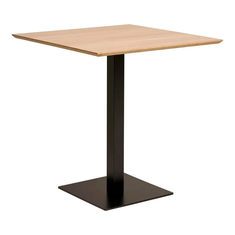 Moderner Esstisch CAFE 70cm natur Eichelook Metallgestell Bistro