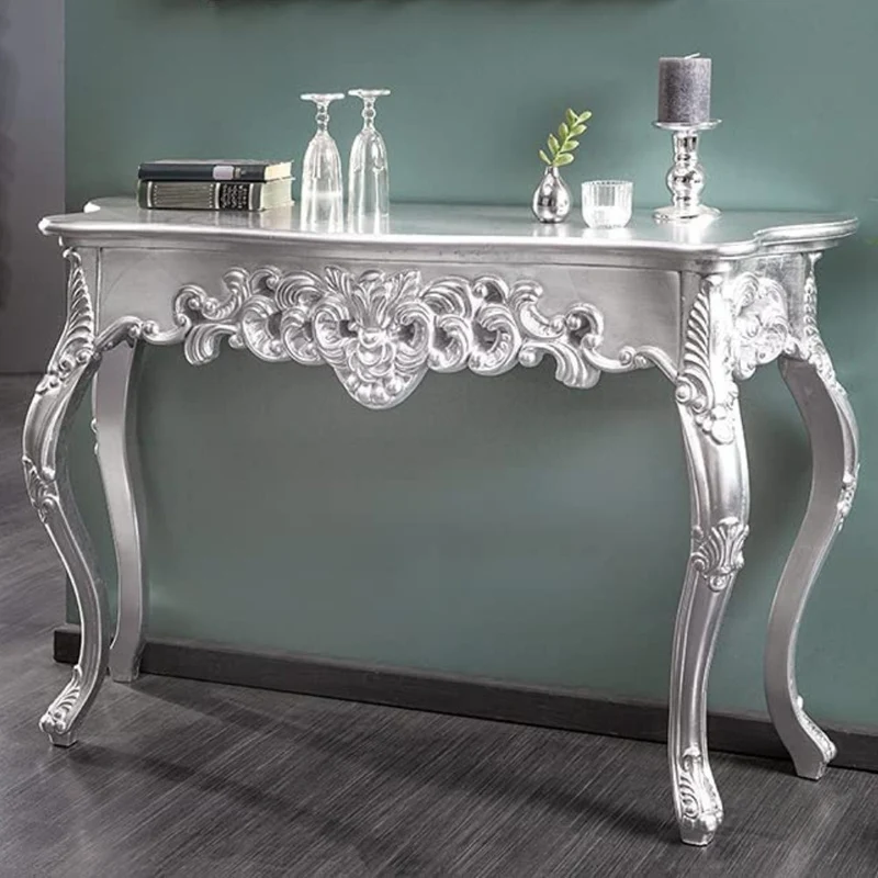 Barocke Konsole KINGDOM 110cm silber
