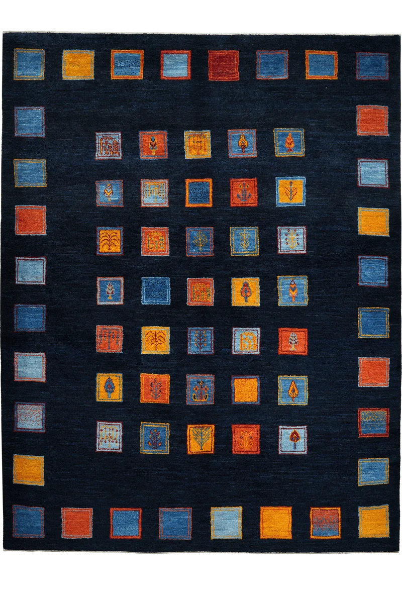 Rizbaf · Handgeknüpft – Blau, 235x180 cm