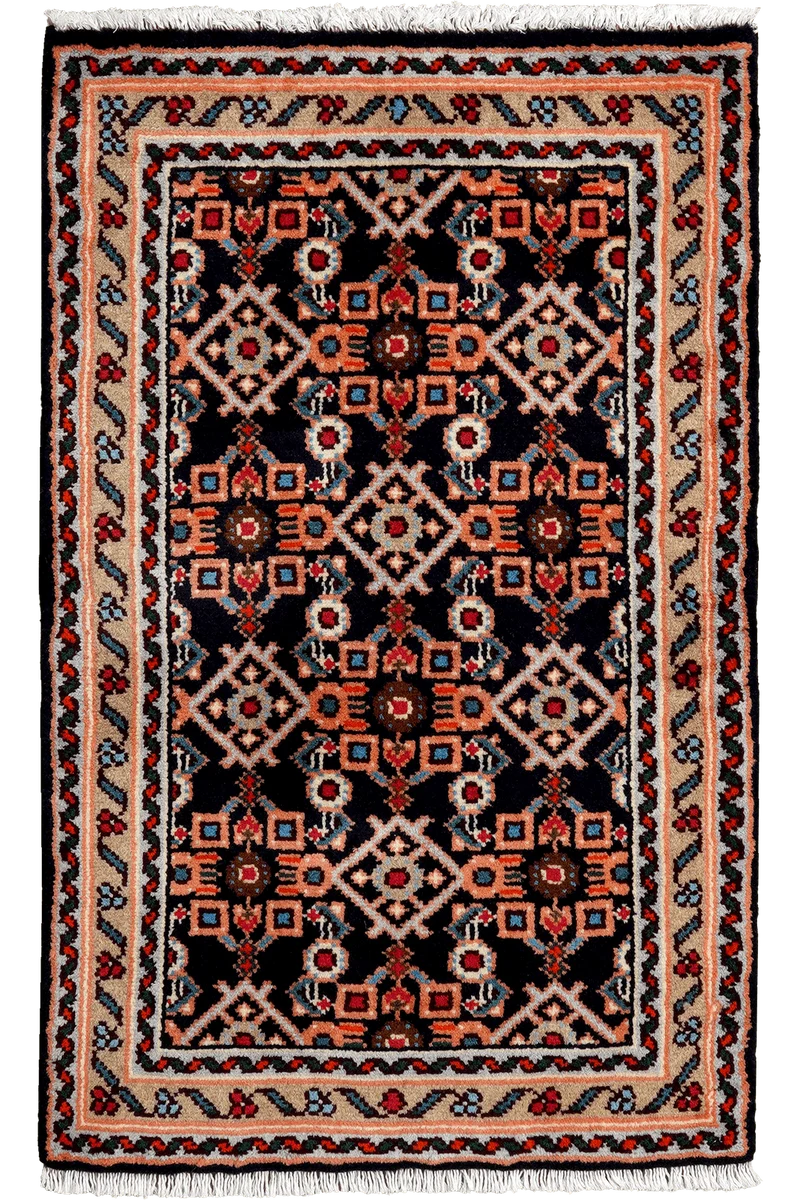 Hamadan · Handgeknüpft – Blau, 94x60 cm