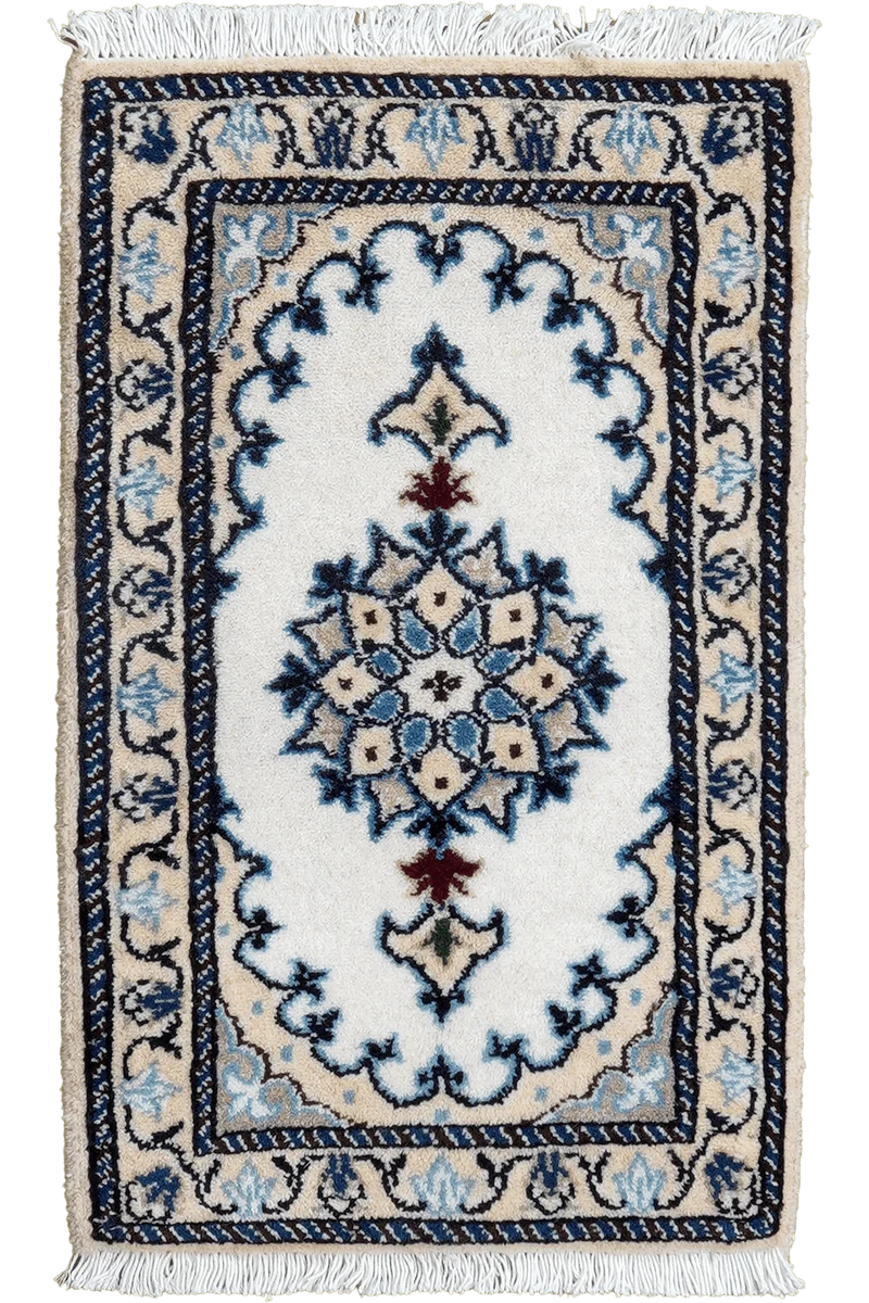 Nain 12La · Handgeknüpft – Beige, 64x39 cm