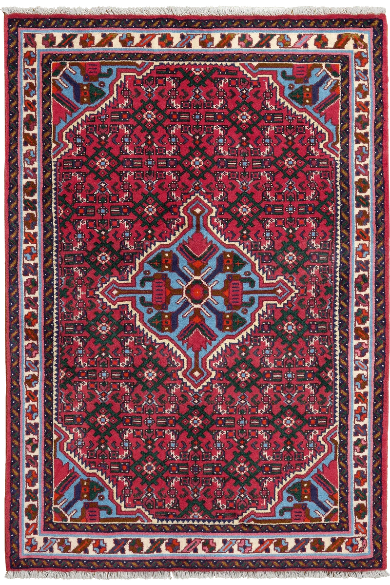 Hosseinabad · Handgeknüpft – Rot, 153x104 cm