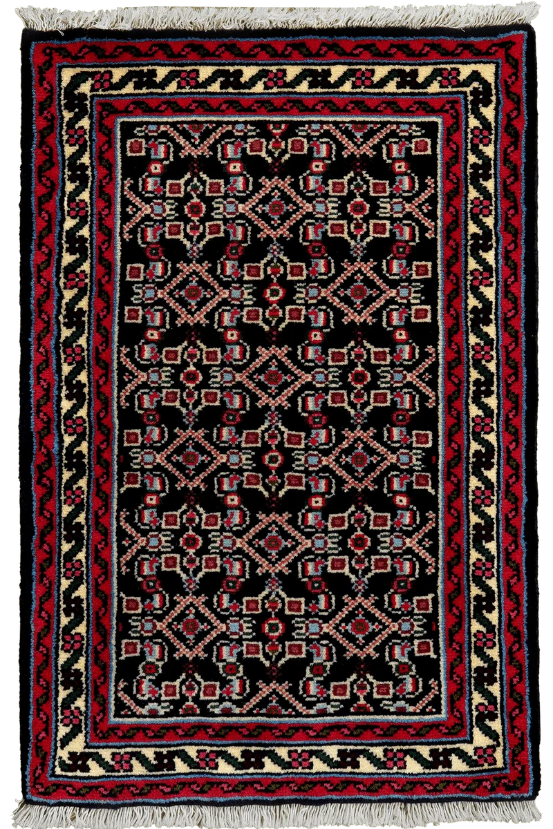 Hamadan · Handgeknüpft – Blau, 94x61 cm