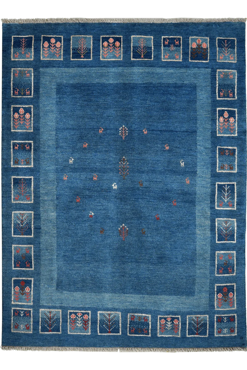 Rizbaf · Handgeknüpft – Blau, 213x157 cm