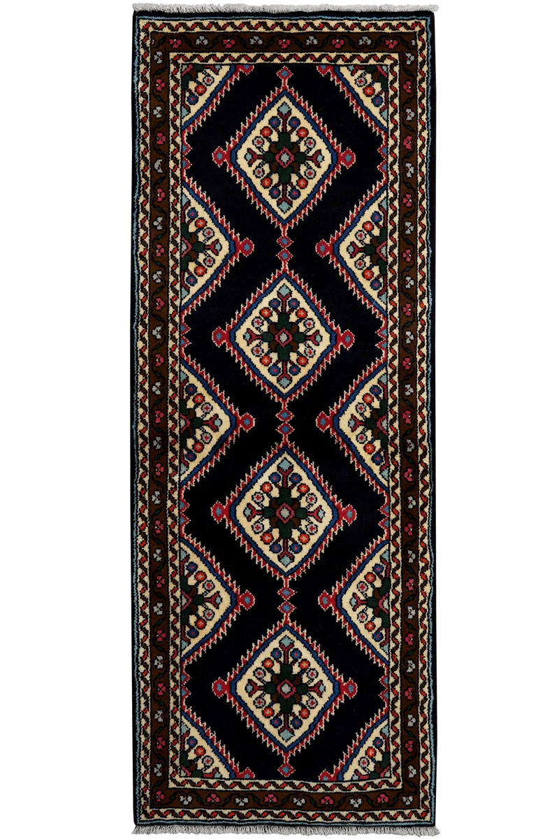 Hamadan · Handgeknüpft – Blau, 192x73 cm