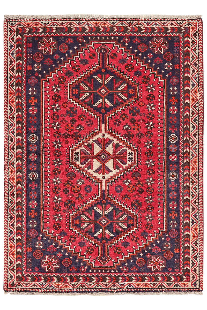 Gashgai · Handgeknüpft – Rot, 159x115 cm