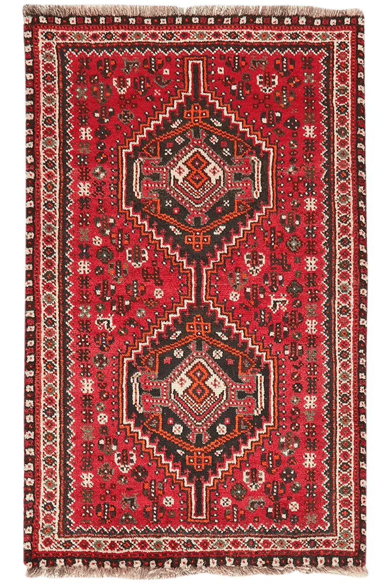 Shiraz · Handgeknüpft – Rot, 129x82 cm