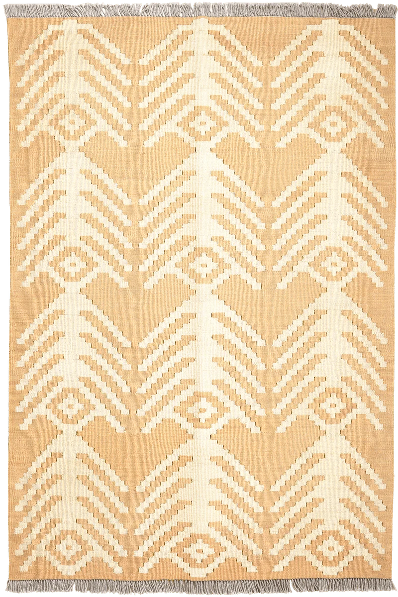Kelim Gashgai · Handgewebt – Beige, 149x102 cm