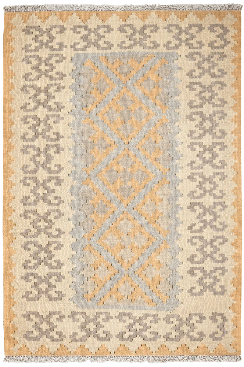 Kelim Gashgai · Handgewebt – Grau, 167x115 cm