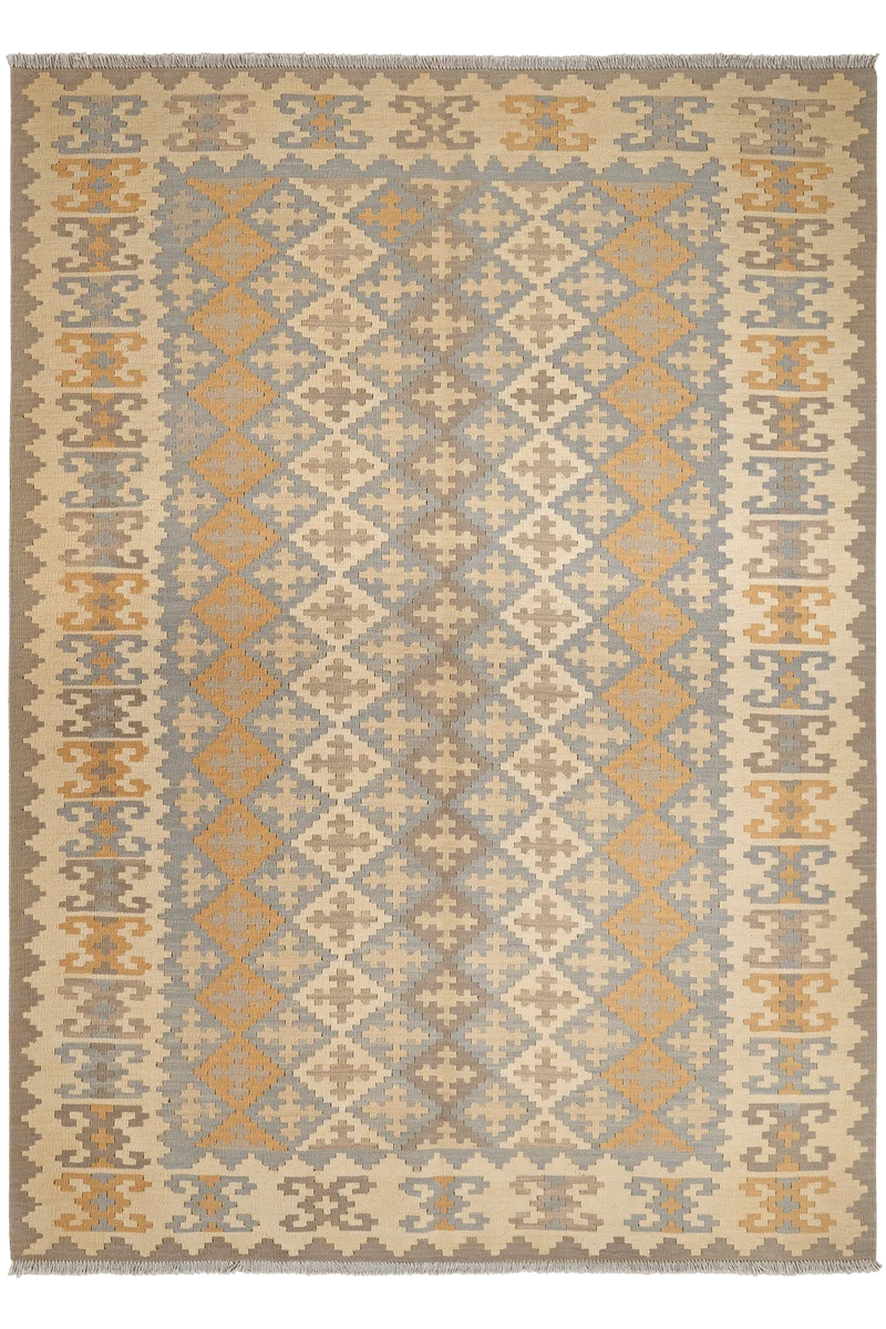 Kelim Gashgai · Handgewebt – Bunt, 242x175 cm