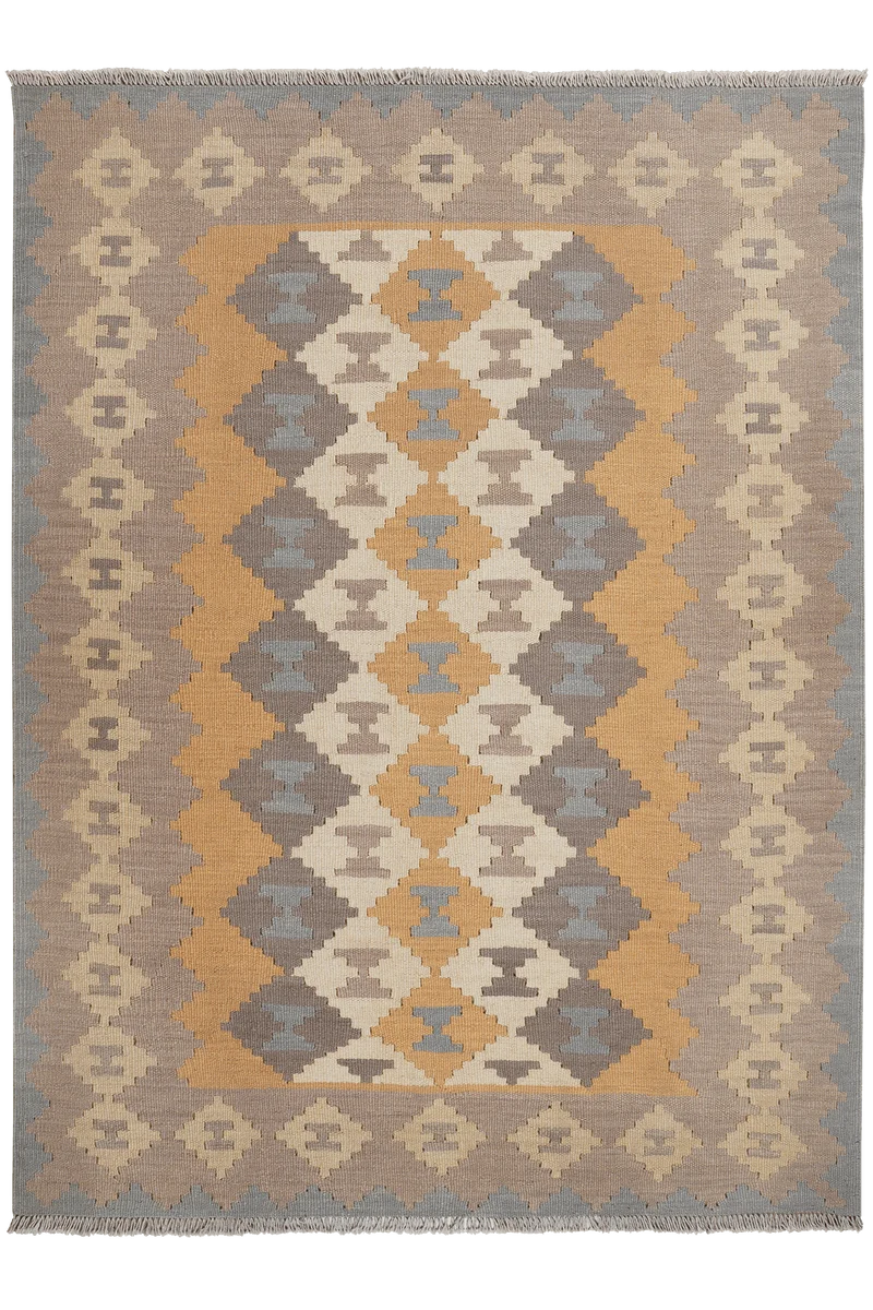 Kelim Gashgai · Handgewebt – Bunt, 193x142 cm