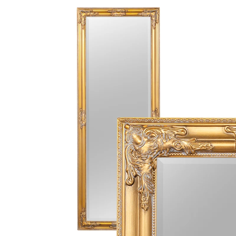 Eleganter Barock Spiegel BESSA 160x60cm gold-antik Holzrahmen