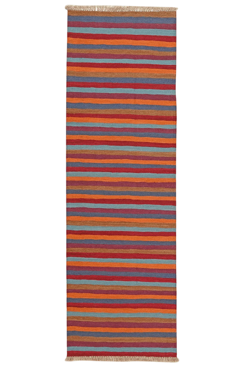 Kelim Gashgai · Handgewebt – Bunt, 199x63 cm