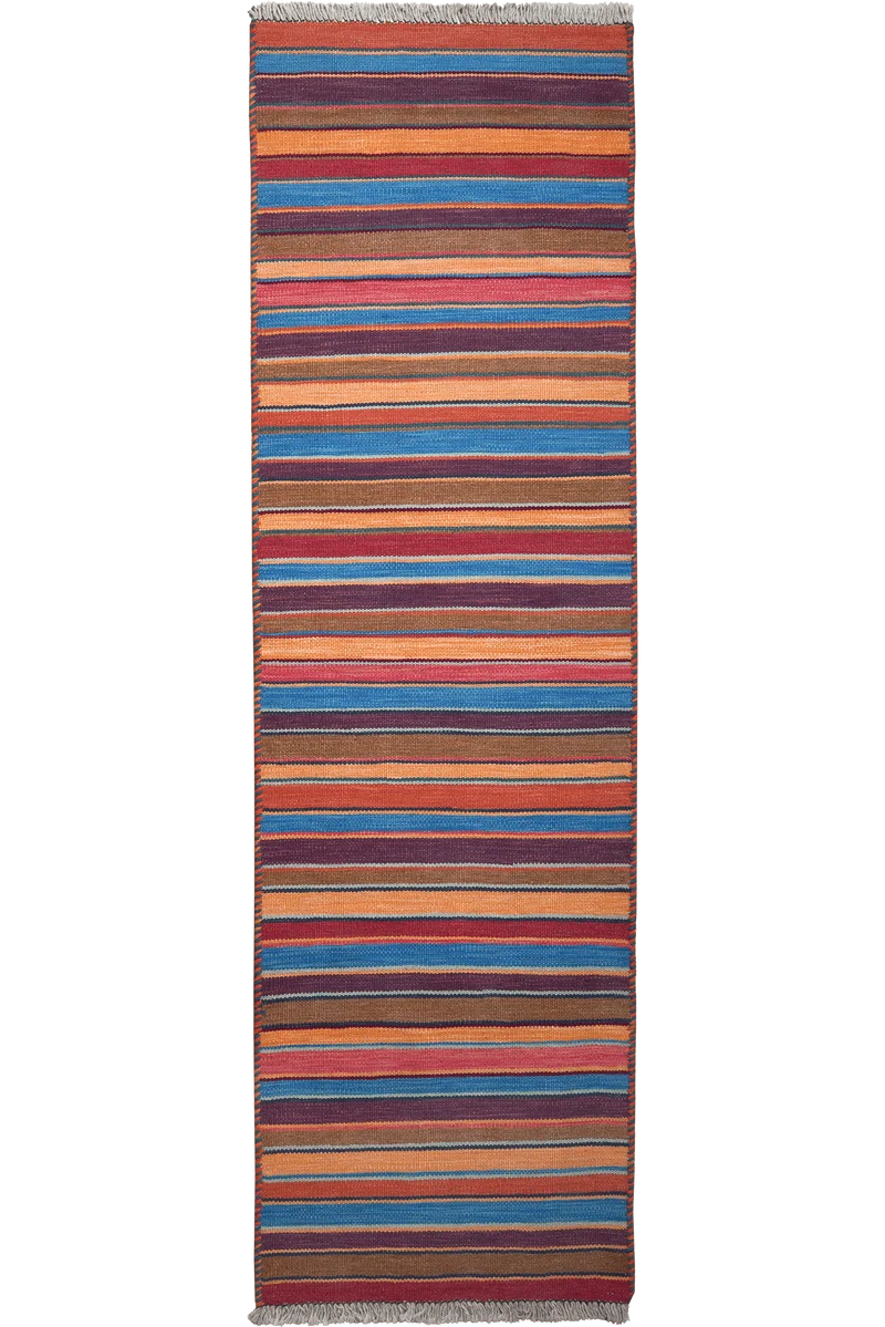 Kelim Gashgai · Handgewebt – Bunt, 196x57 cm