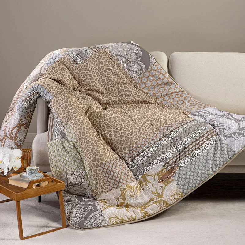 Plaid Scaldotto Panther in Cotone Pettinato 250 gr/mq