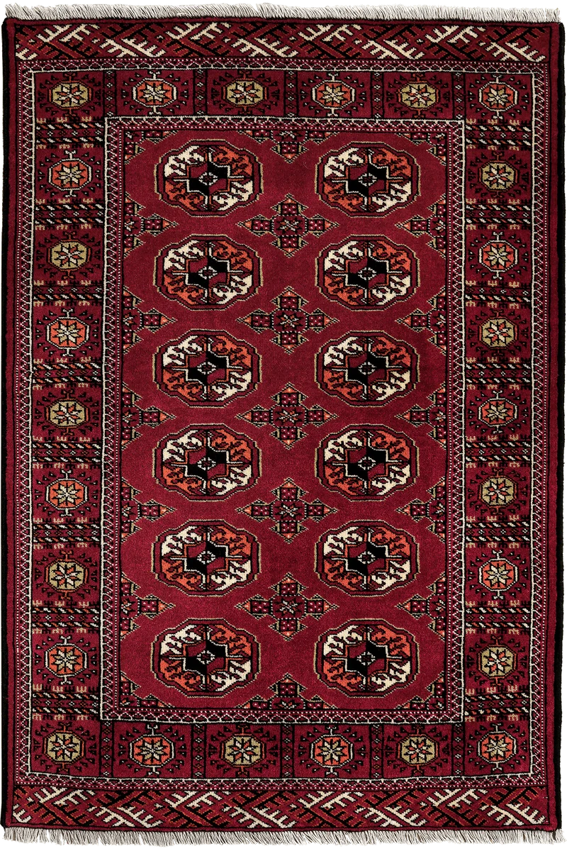 Turkman · Handgeknüpft – Rot, 145x101 cm