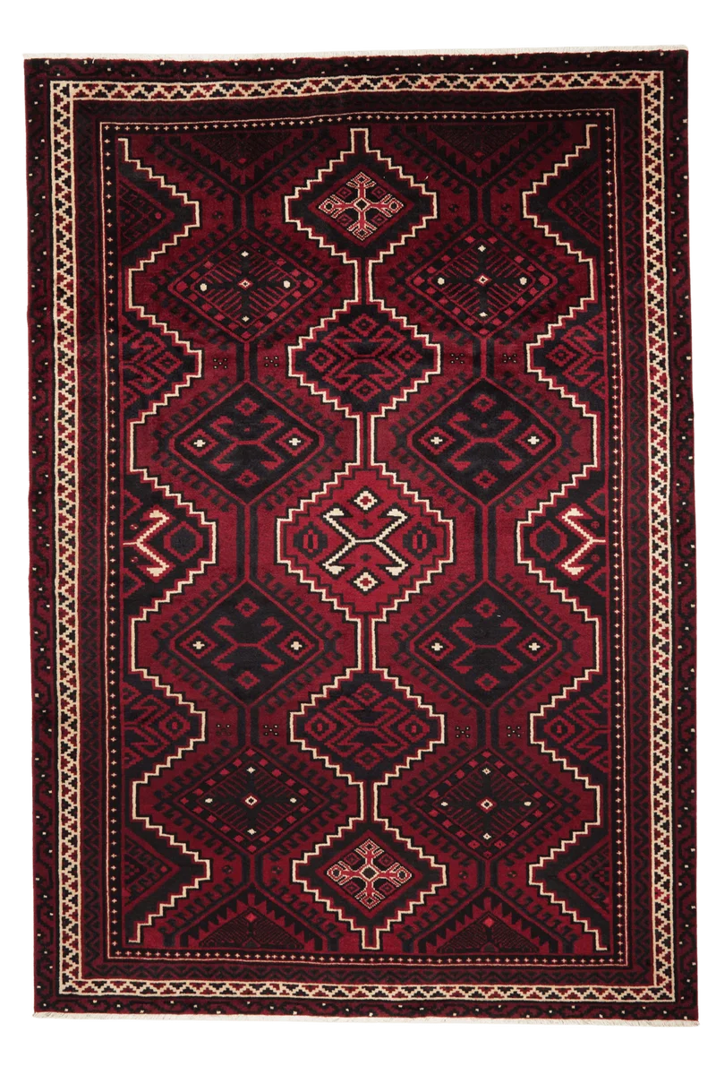 Lori · Handgeknüpft – Rot, 313x214 cm