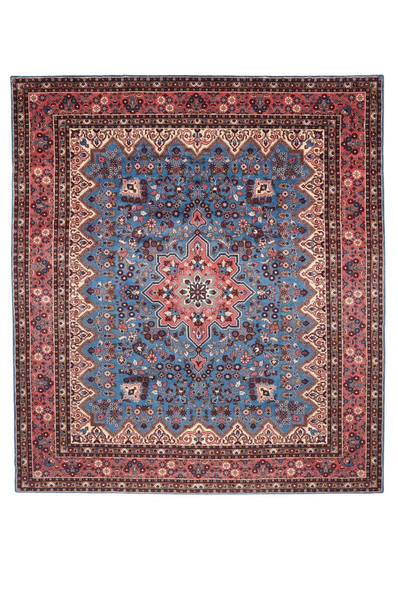 Mehreban · Handgeknüpft – Blau, 289x257 cm