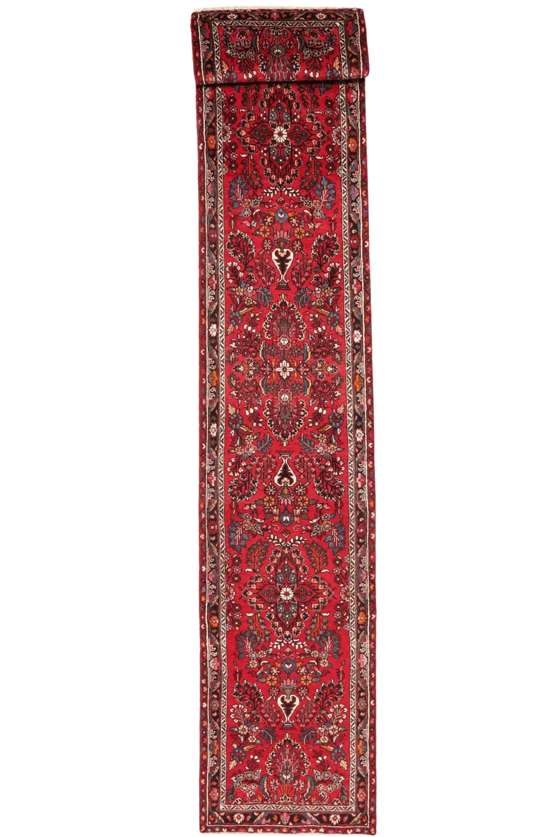 Mehreban · Handgeknüpft – Rot, 447x85 cm