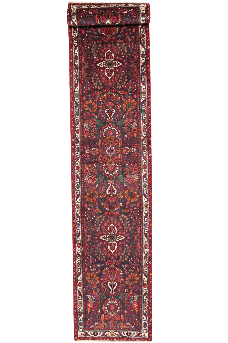Mehreban · Handgeknüpft – Blau, 410x87 cm