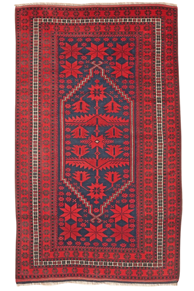 Yagdjibedir · Handgeknüpft – Blau, 184x109 cm