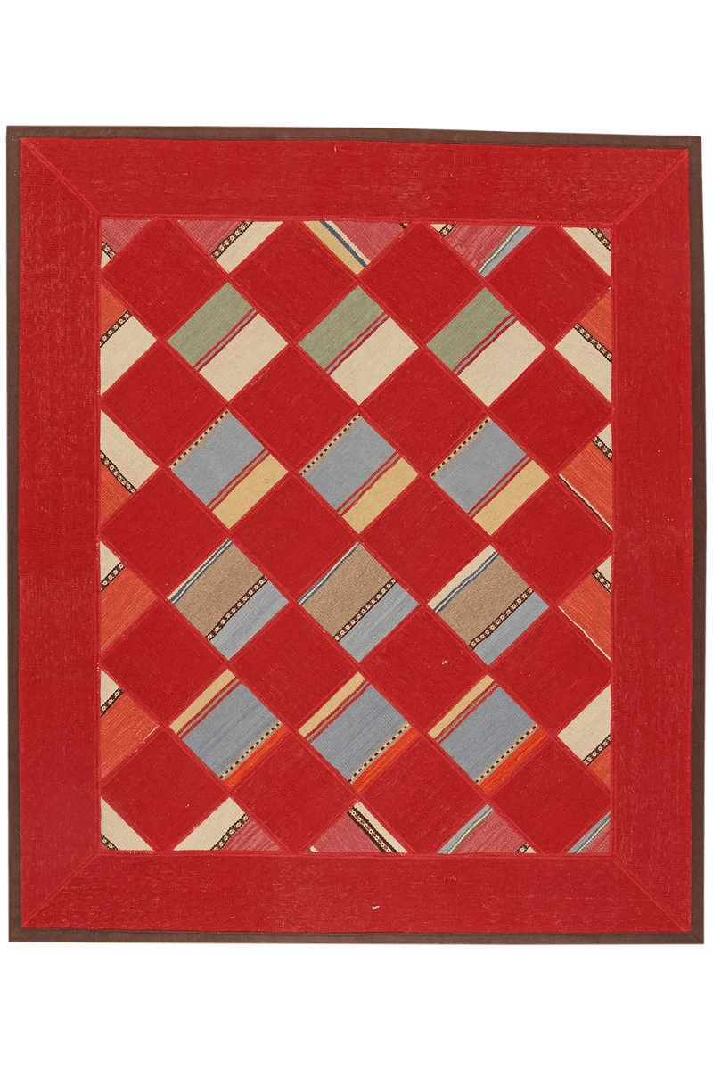 Kelim Tekkeh · Handgewebt – Bunt, 178x154 cm