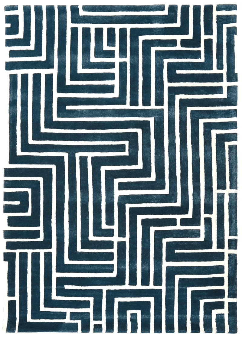 Skyline · Handgeknüpft – Blau, 240x170 cm