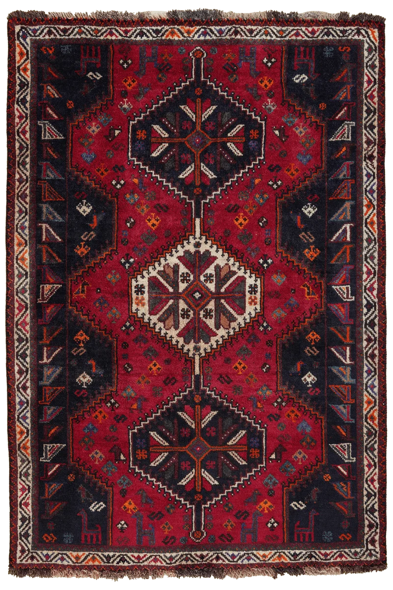Gashgai · Handgeknüpft – Rot, 164x114 cm