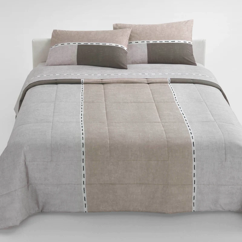 Copriletto Primaverile hatch Moderno in Percalle 90 gr/mq