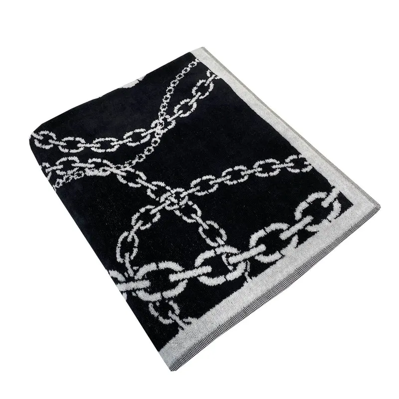 Telo Bagno in Cotone Chains Carrara Moderno