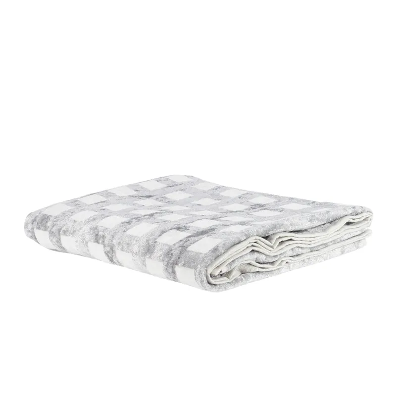 Telo Bagno silver squares Moderno in Spugna 500 gr/mq