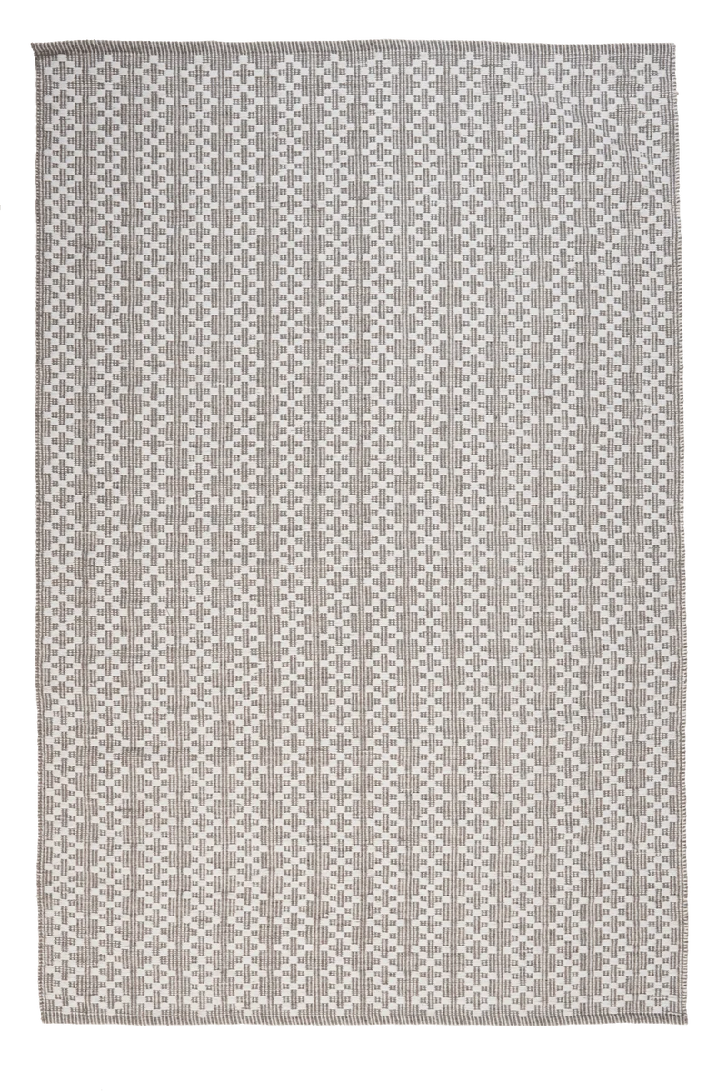 Dhurrie · Handgewebt – Grau, 120x170 cm