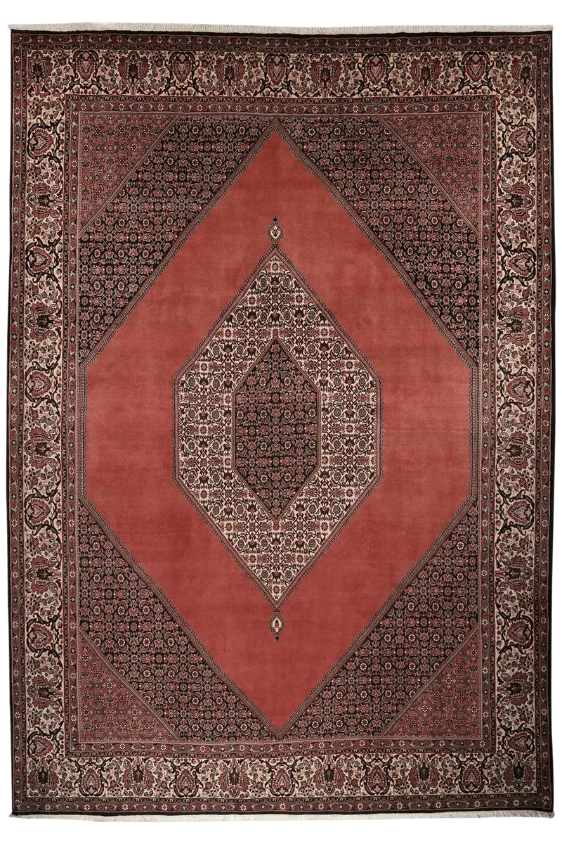 Bidjar · Handgeknüpft – Rot, 358x253 cm