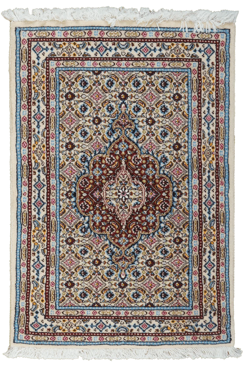 Moud Mahi · Handgeknüpft – Beige, 88x61 cm