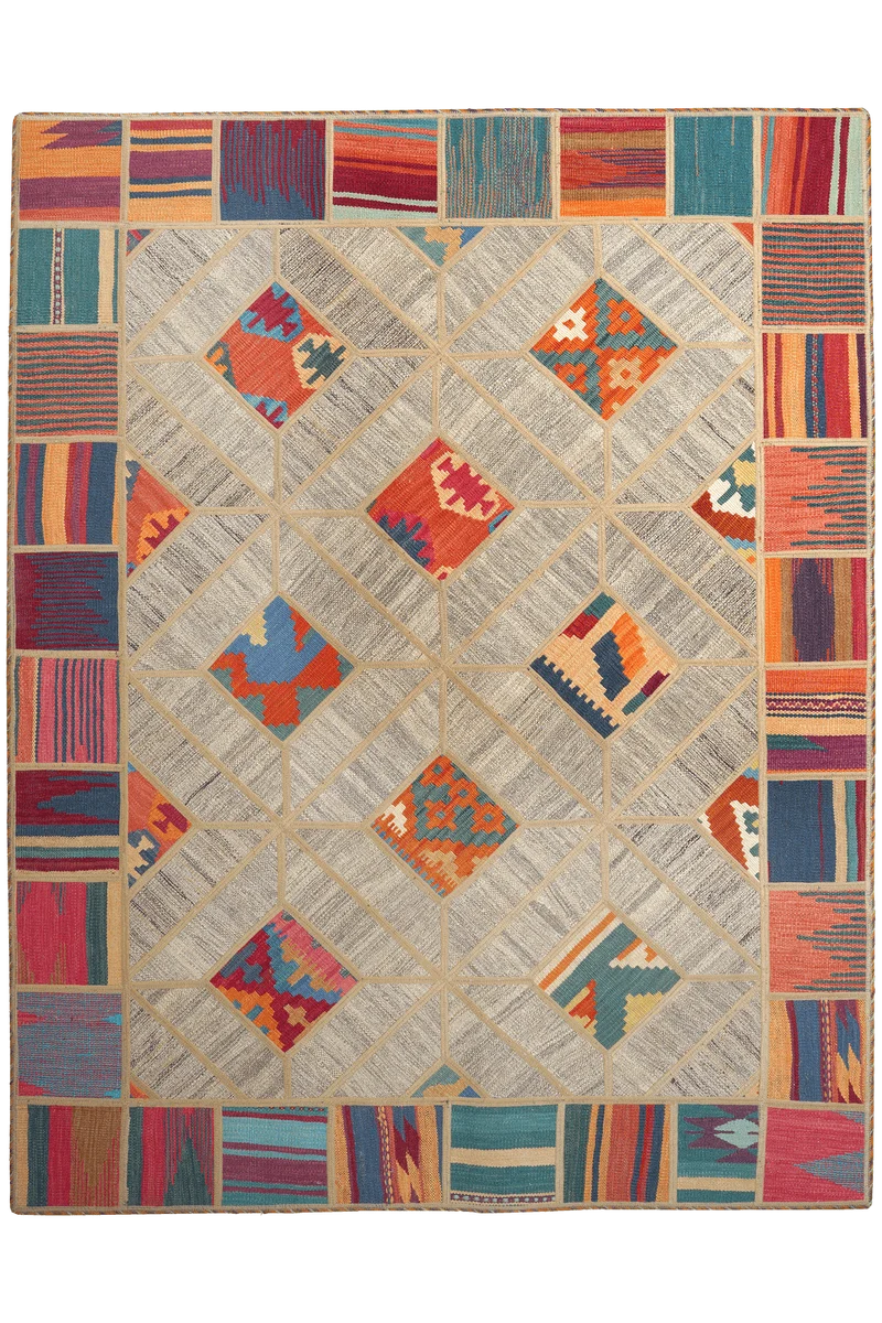 Kelim Tekkeh · Handgewebt – Beige, 200x150 cm